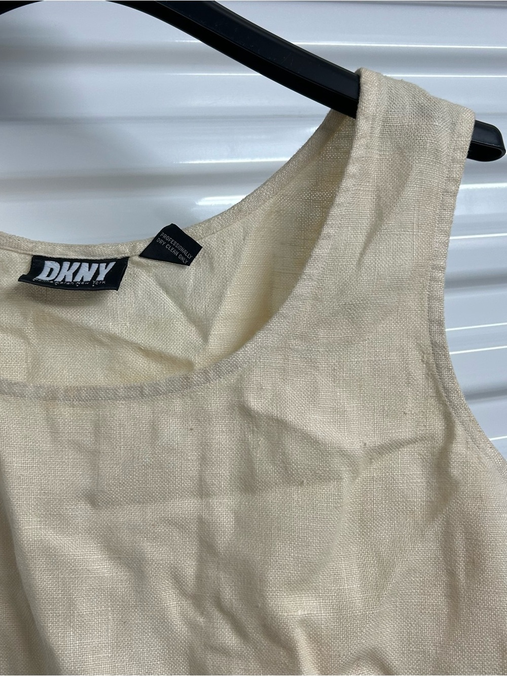 DKNY Cream Fringe Tank Top - Picture 4 of 12